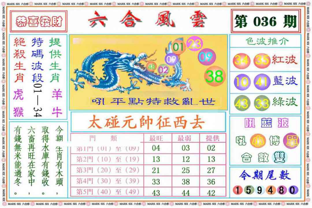 036期六合风云《另版》[图]