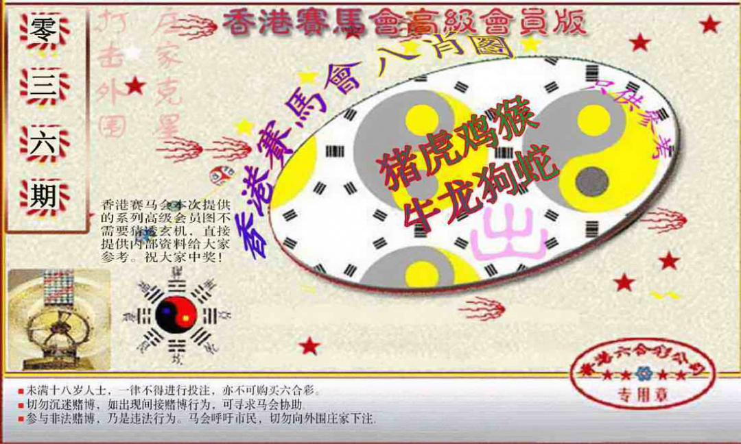 036期赛马会高级八肖图(新）[图]